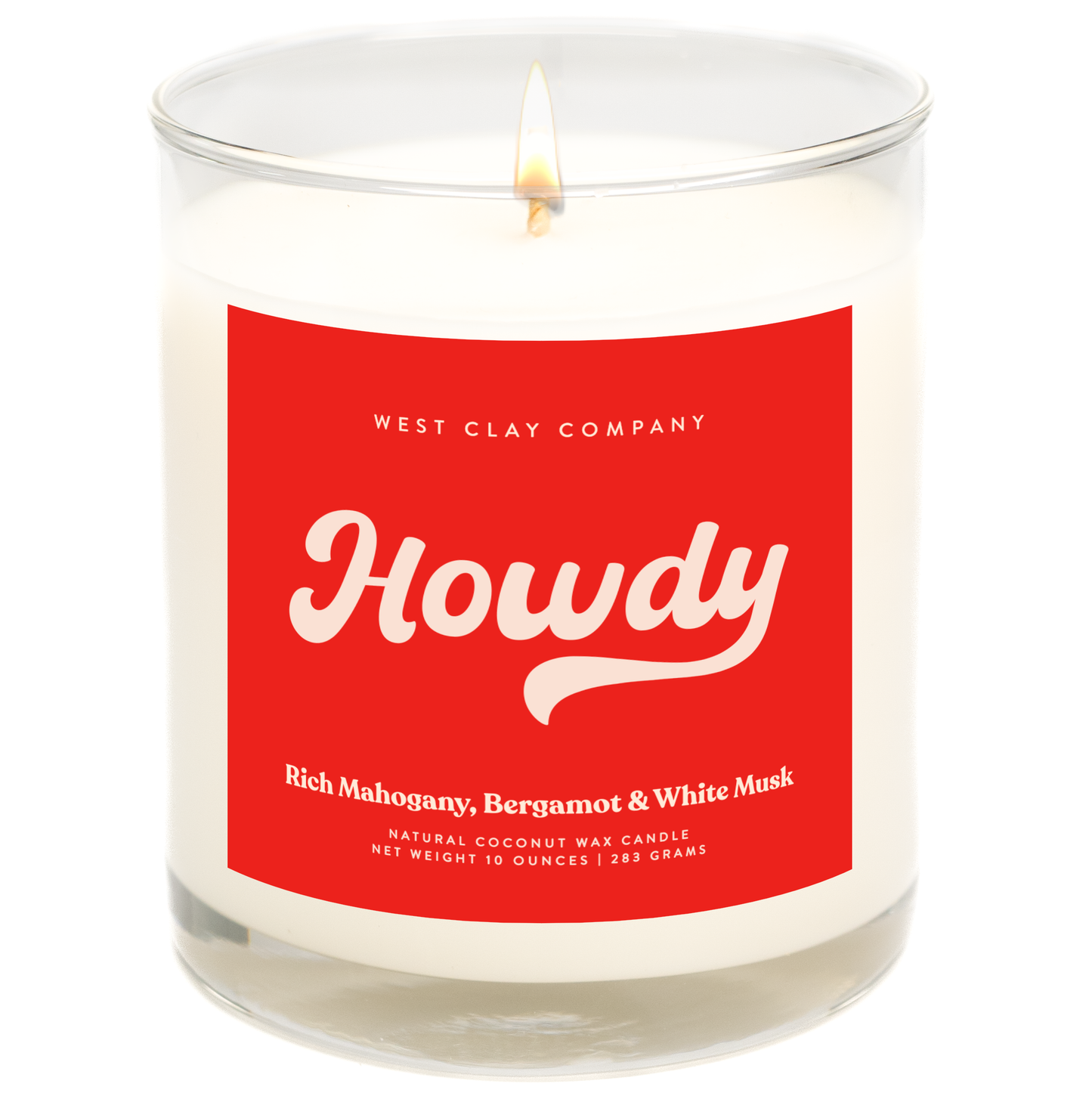 Howdy Candle 🤠 - Western Mahogany Bergamot Musk Scent