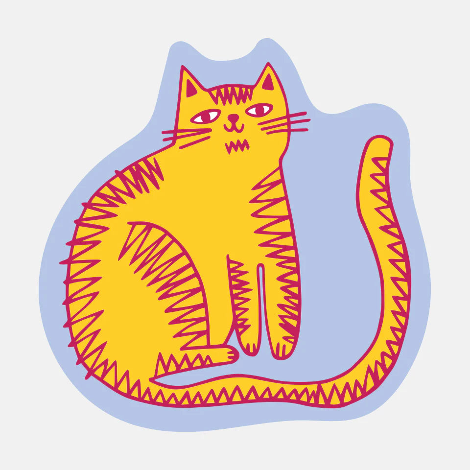 Orange Cat Sticker