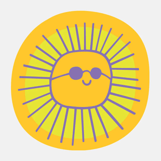 Cool Sun Sticker