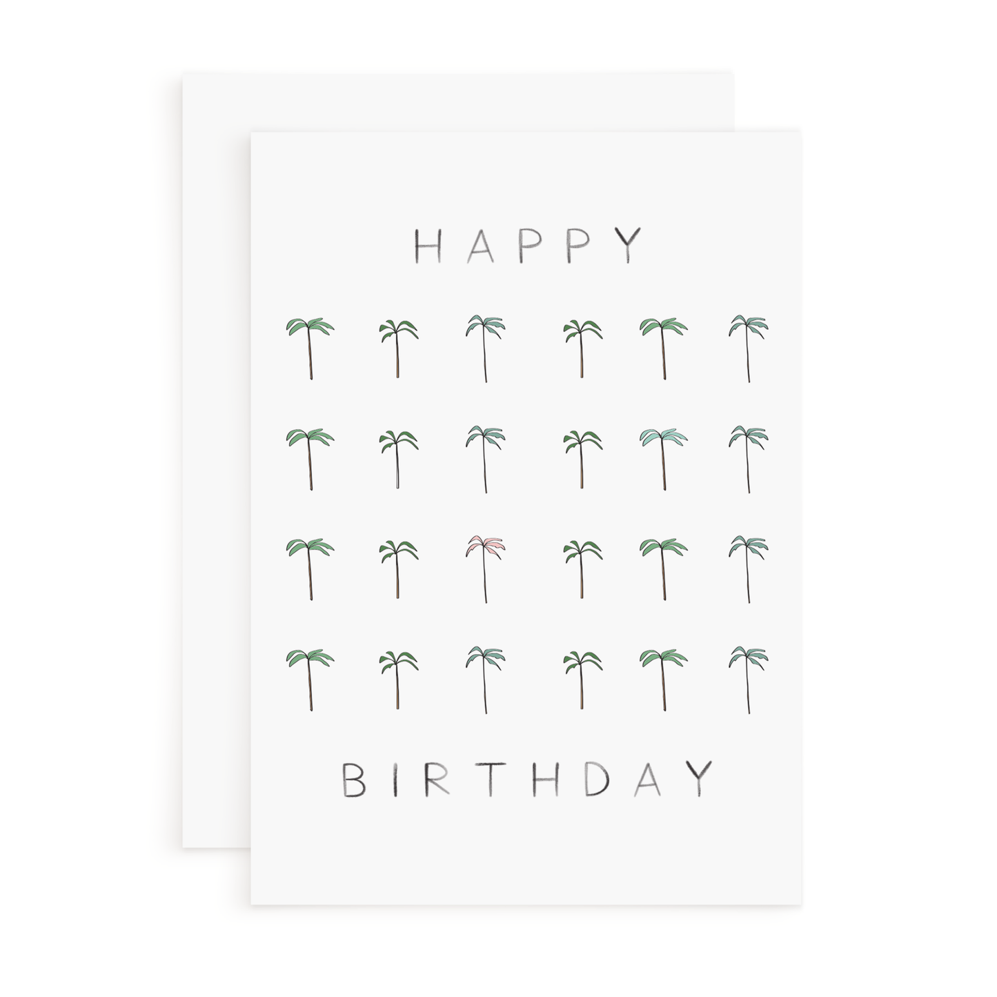 Happy Birthday Card - Palms