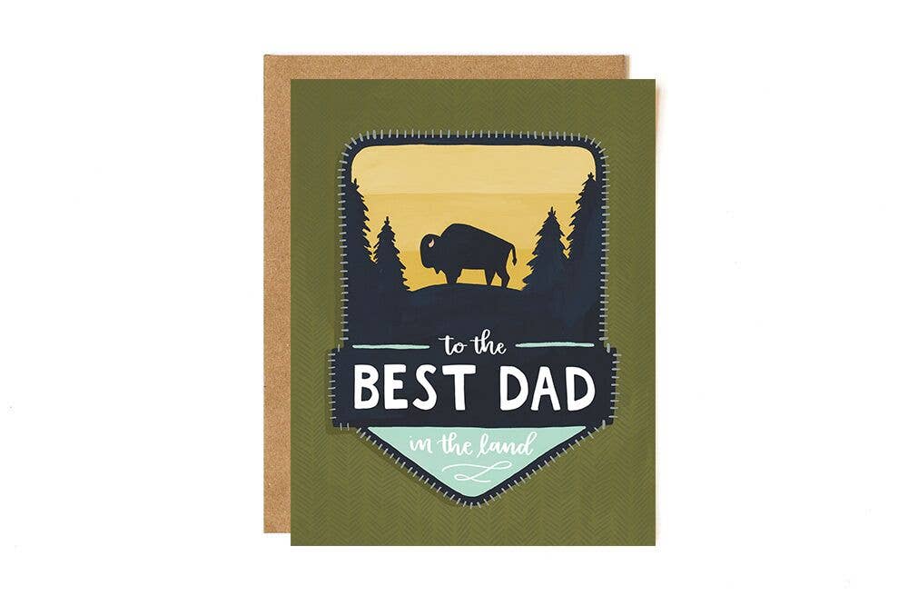 Best Dad Patch Father's Day Greeting Card