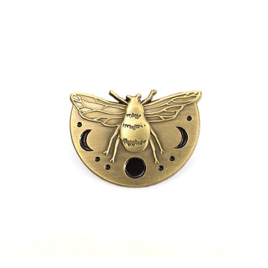 Lunar Bee Pin by Jess Polanshek