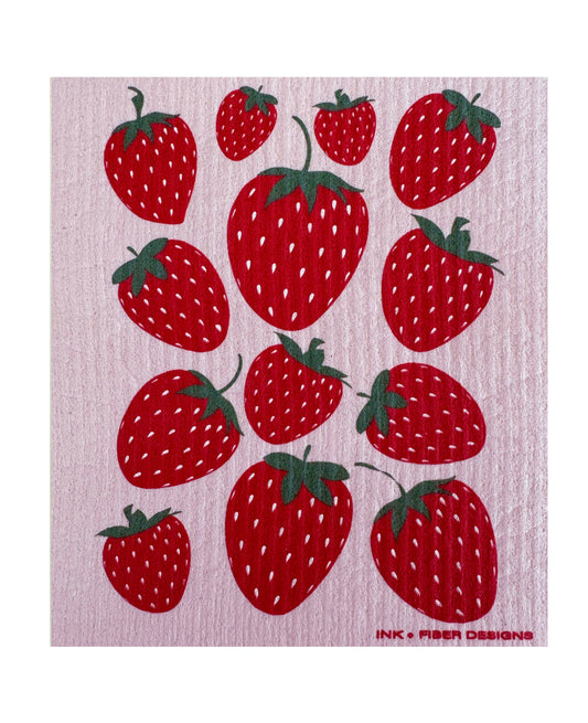 Strawberry Swedish Dishcloth