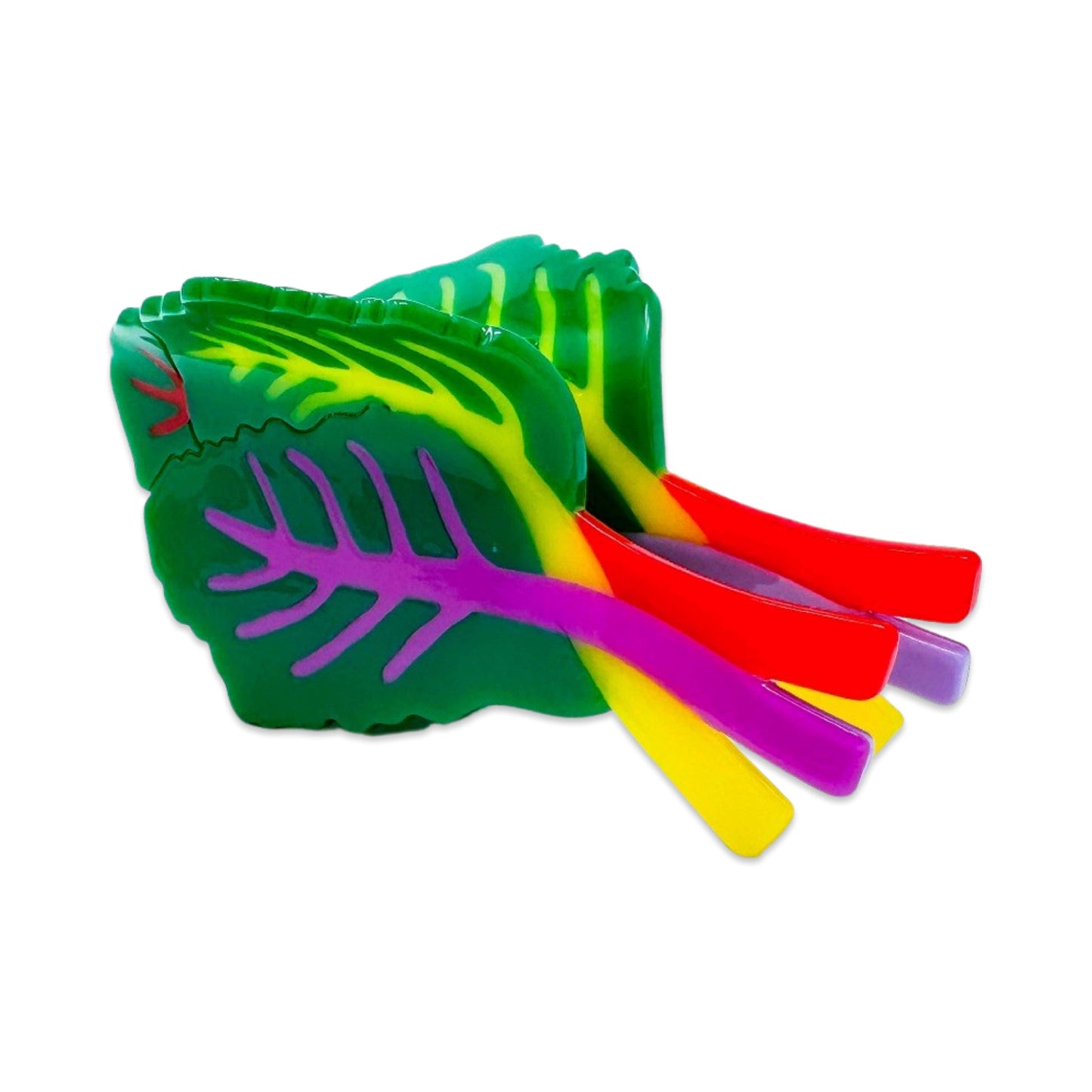 Rainbow Chard Hair Claw