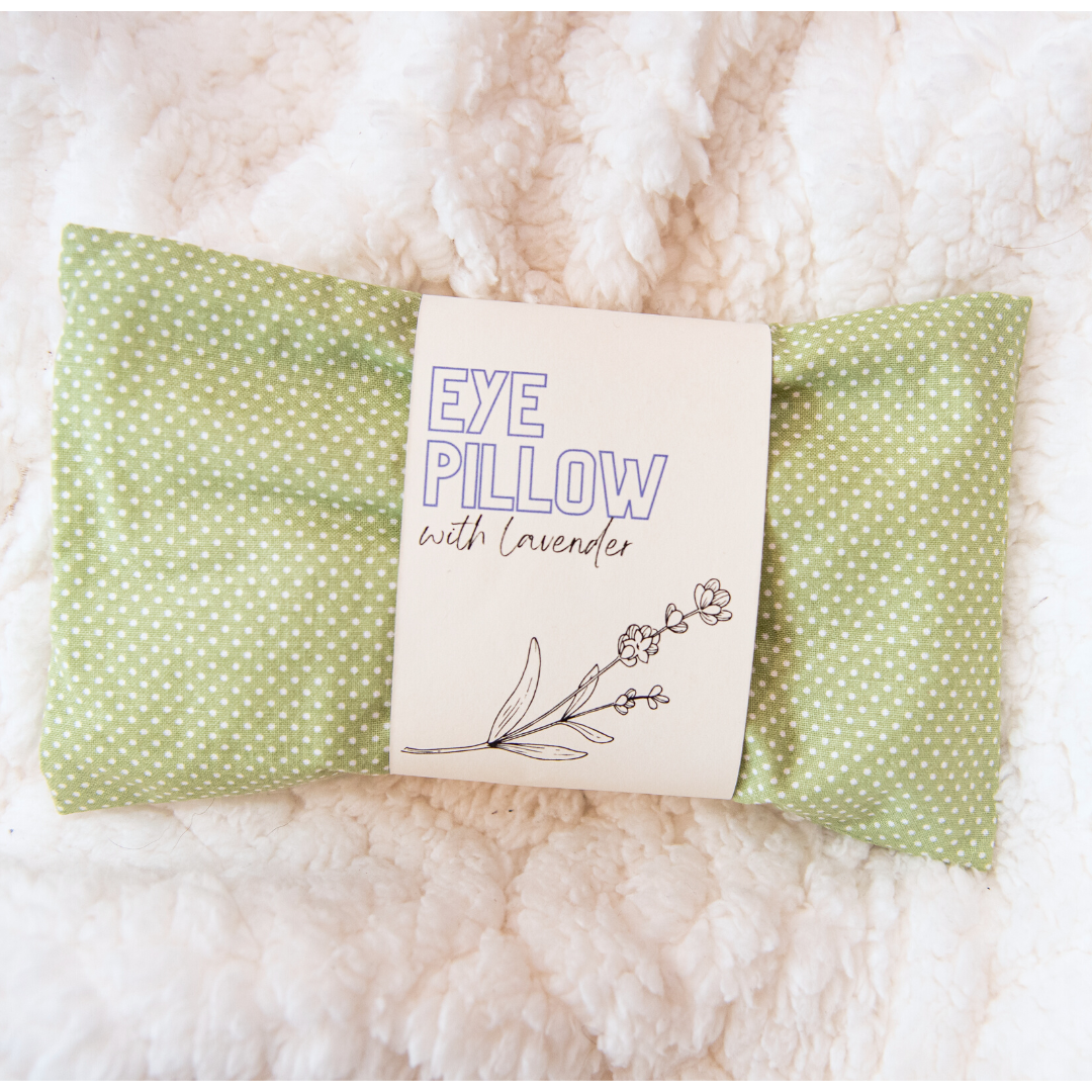 Weighted Aromatherapy Eye Pillow - Sage Dot