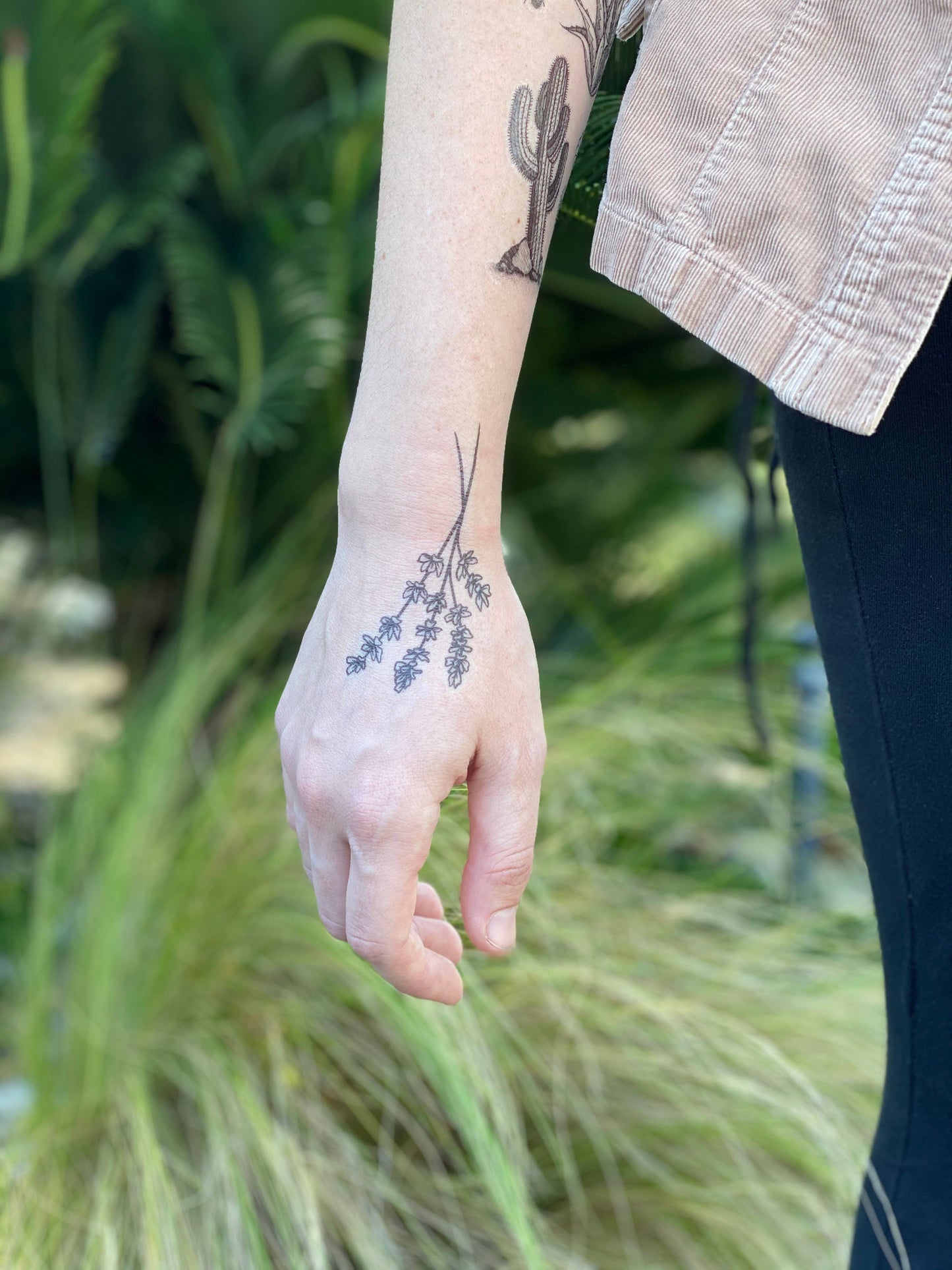 Lavender Twigs Temporary Tattoo