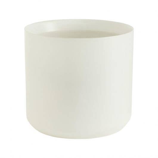 Round White Pot