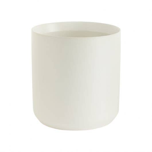 Round White Pot