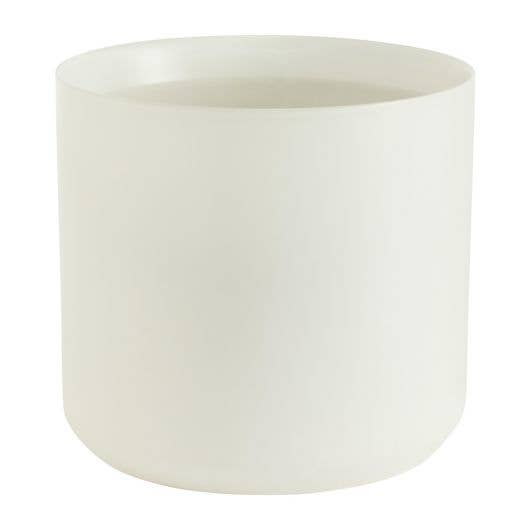 Round White Pot