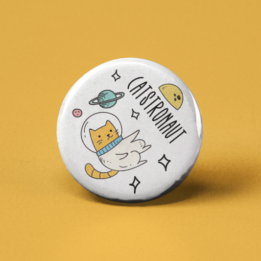 Catstronaut Pinback Button