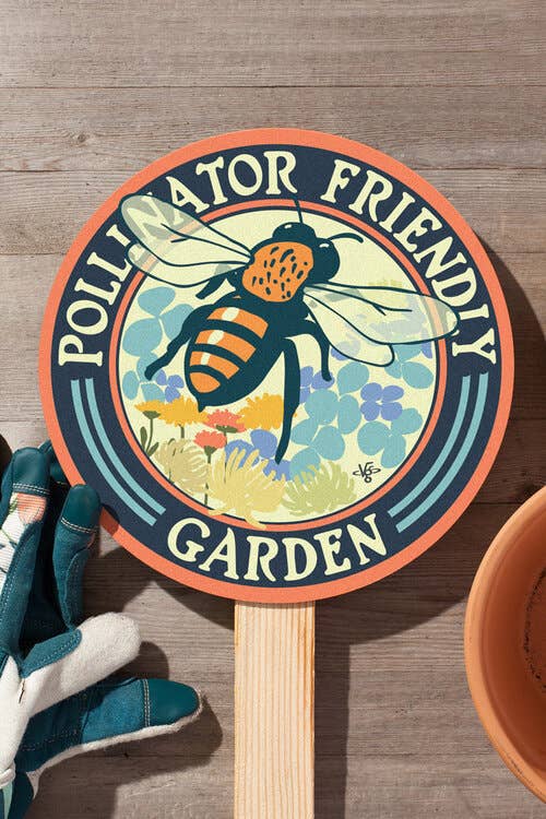 Bee Pollinator Friendly - Garden Sign