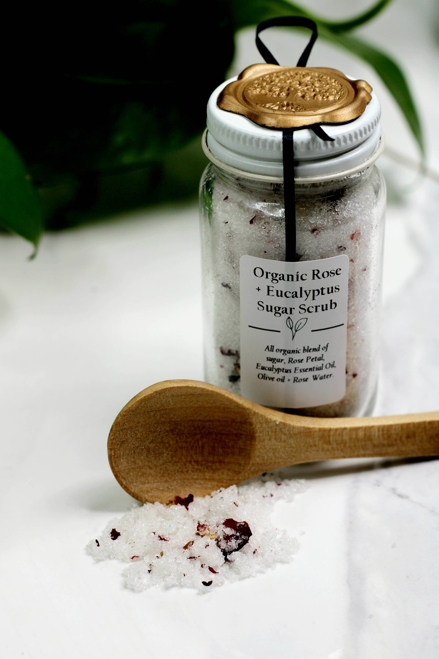 Organic Rose + Eucalyptus Sugar Scrub