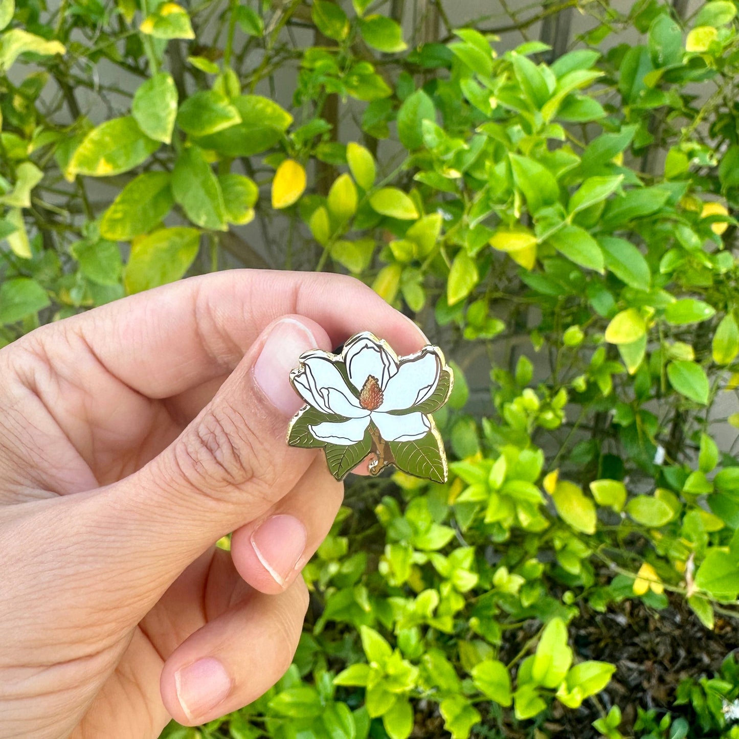 Magnolia Floral Lapel Pin | Wedding Lapel Pin