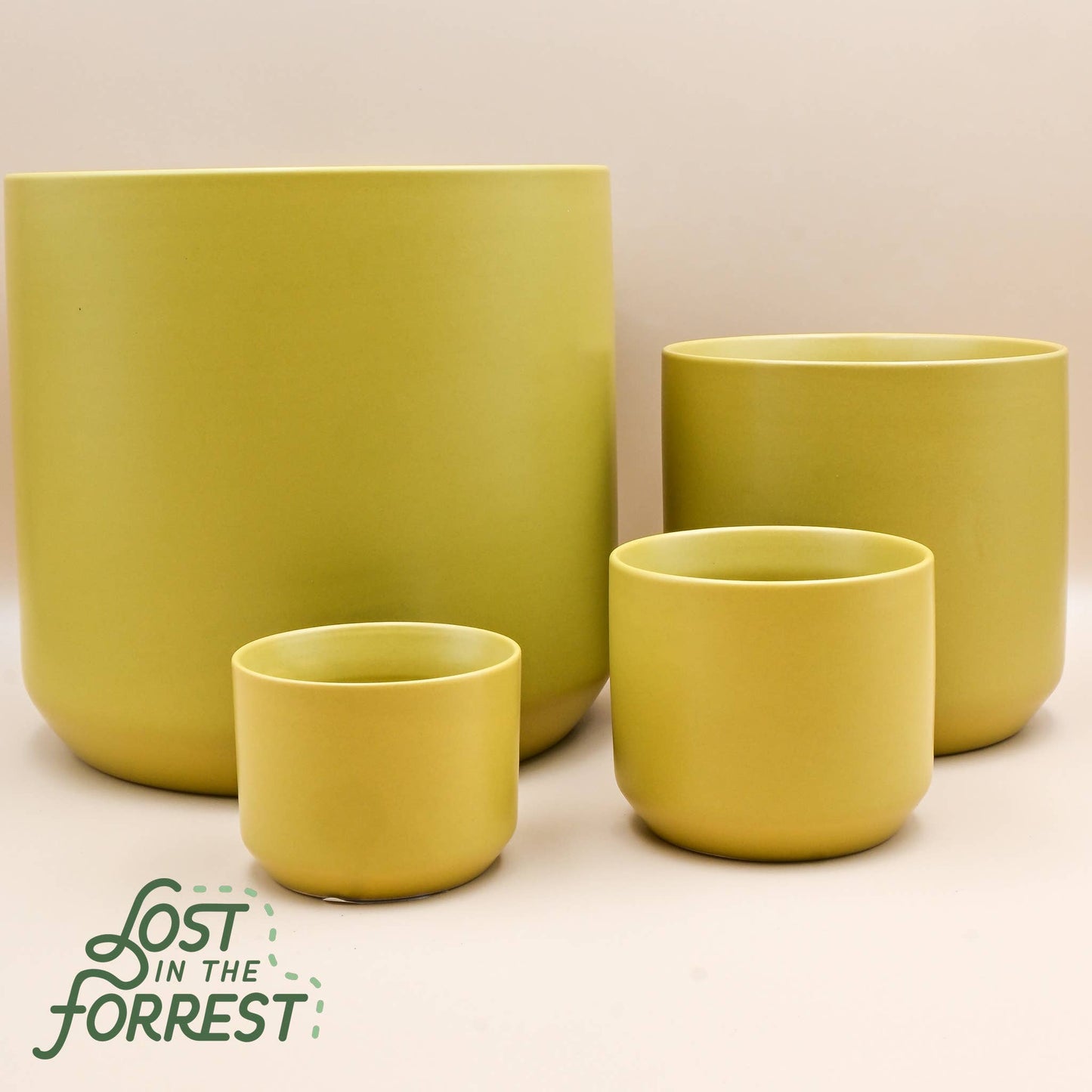 Round Ochre Pot