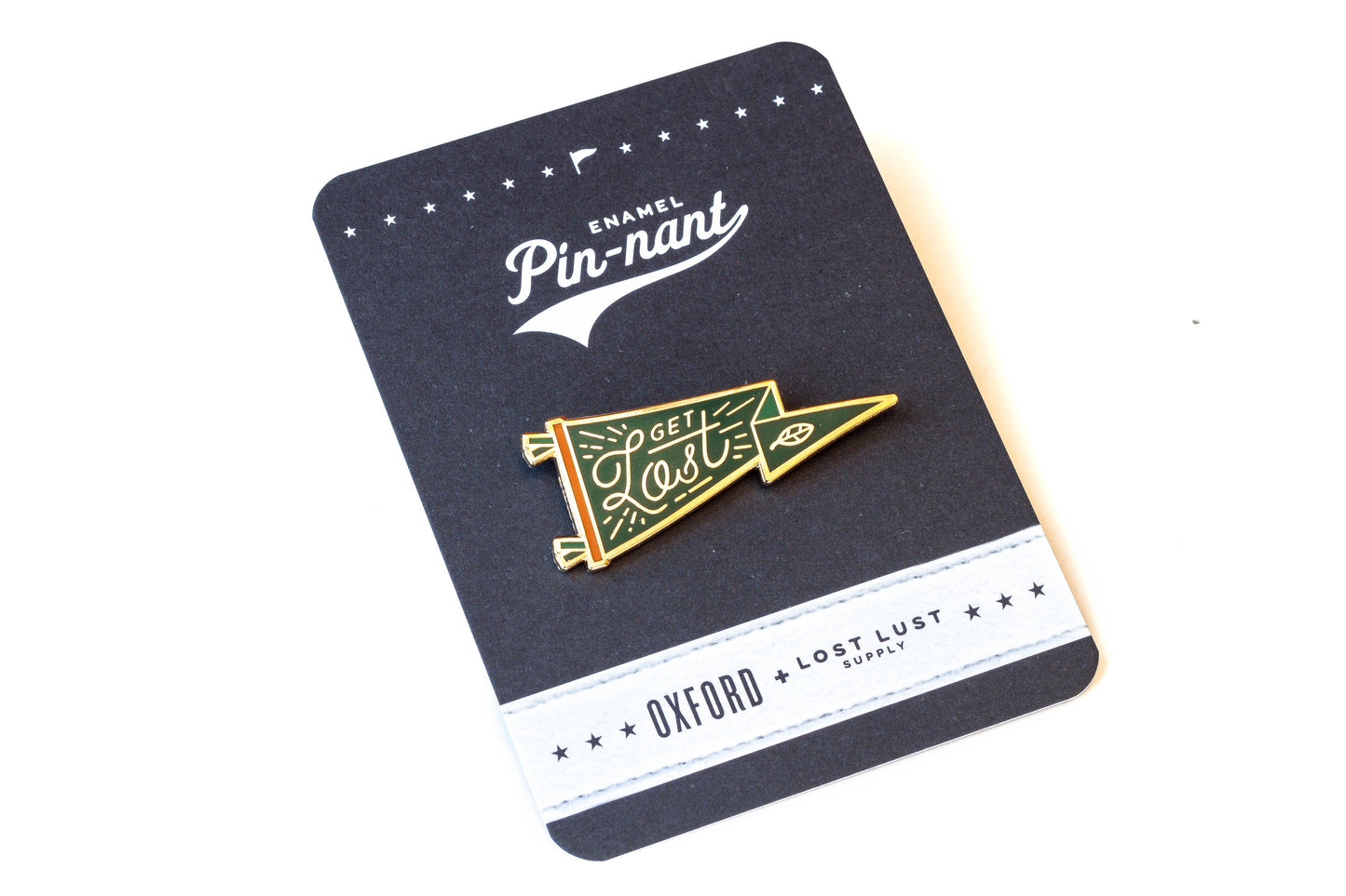 Get Lost Pennant Pin