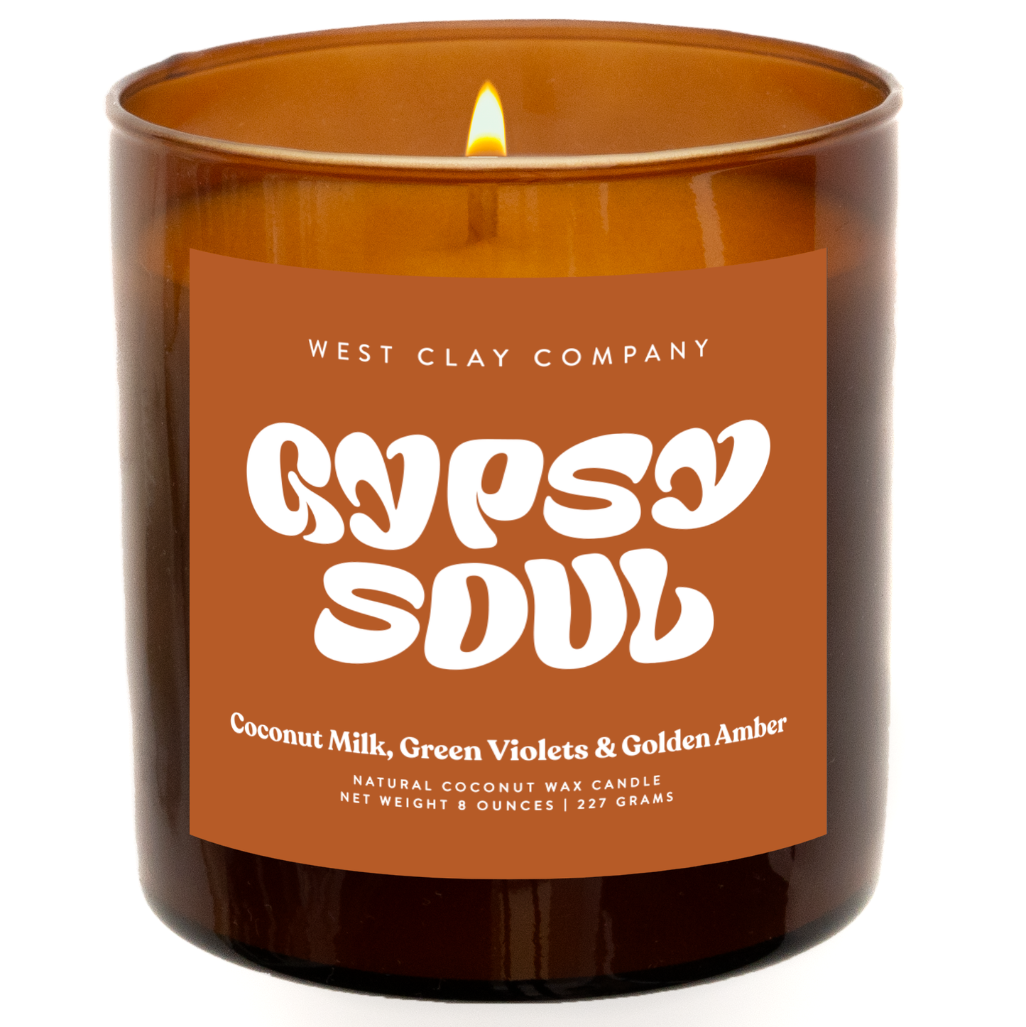 Gypsy Soul Candle - Coconut Milk, Green Violets & Amber ✌️