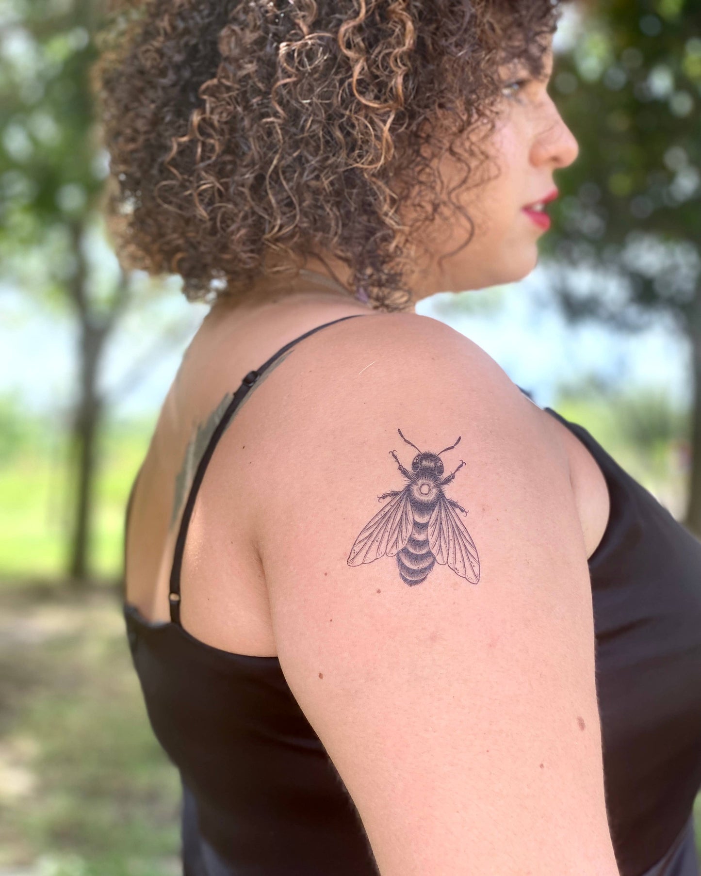 Big Bee Temporary Tattoo