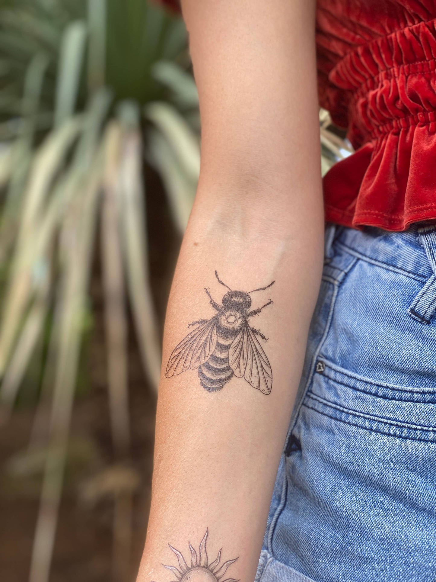 Big Bee Temporary Tattoo