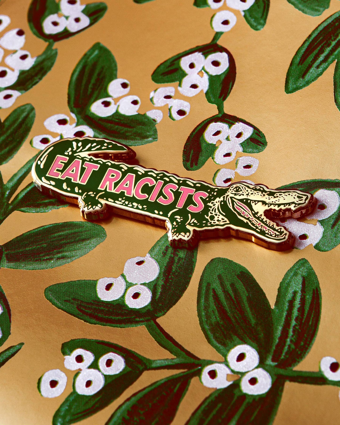 Eat Racists Pin by Emily Miller