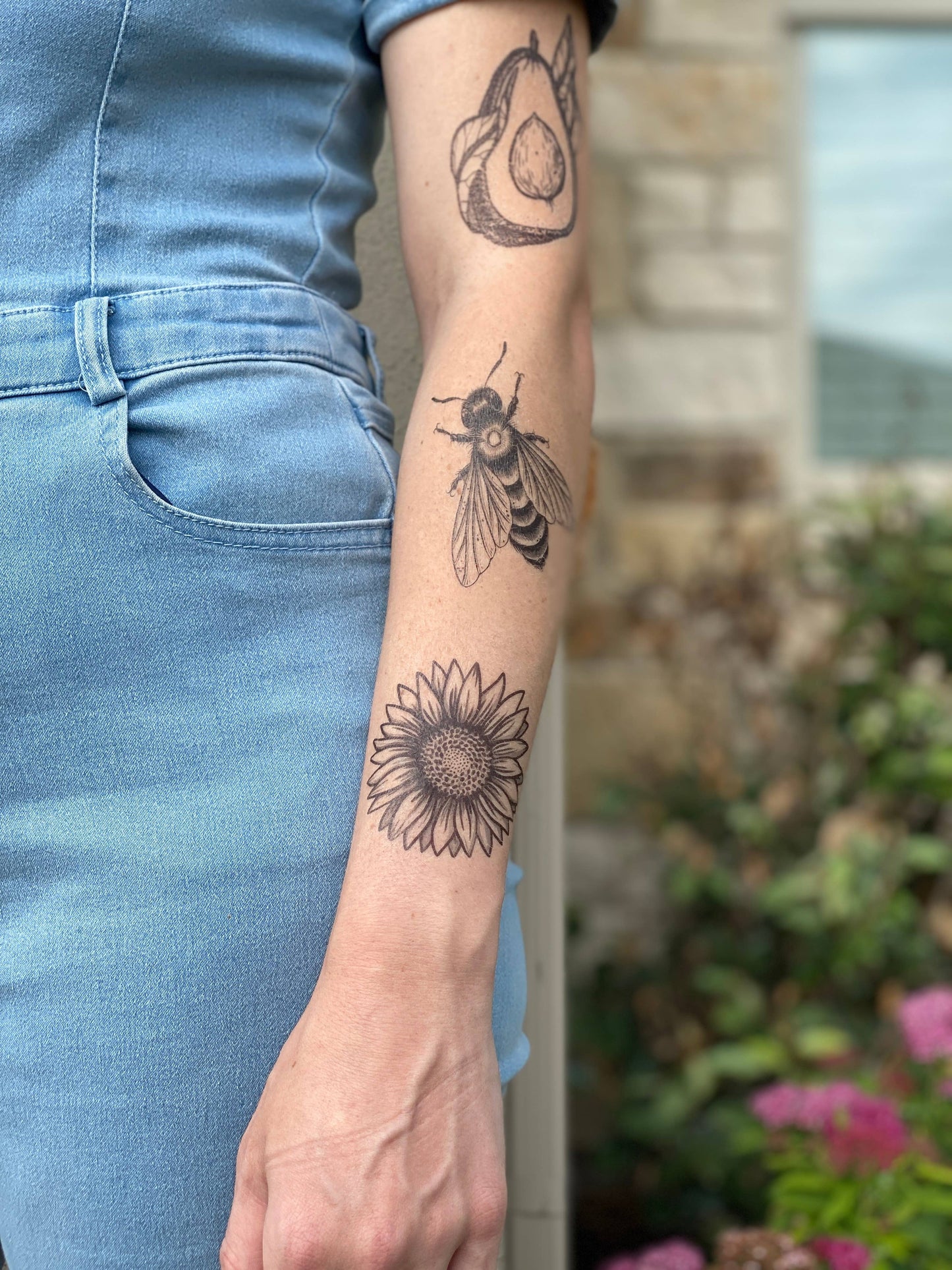 Big Bee Temporary Tattoo