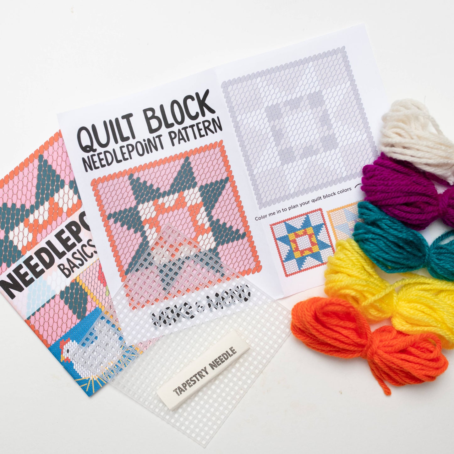 Quilt Block Needlepoint Kit