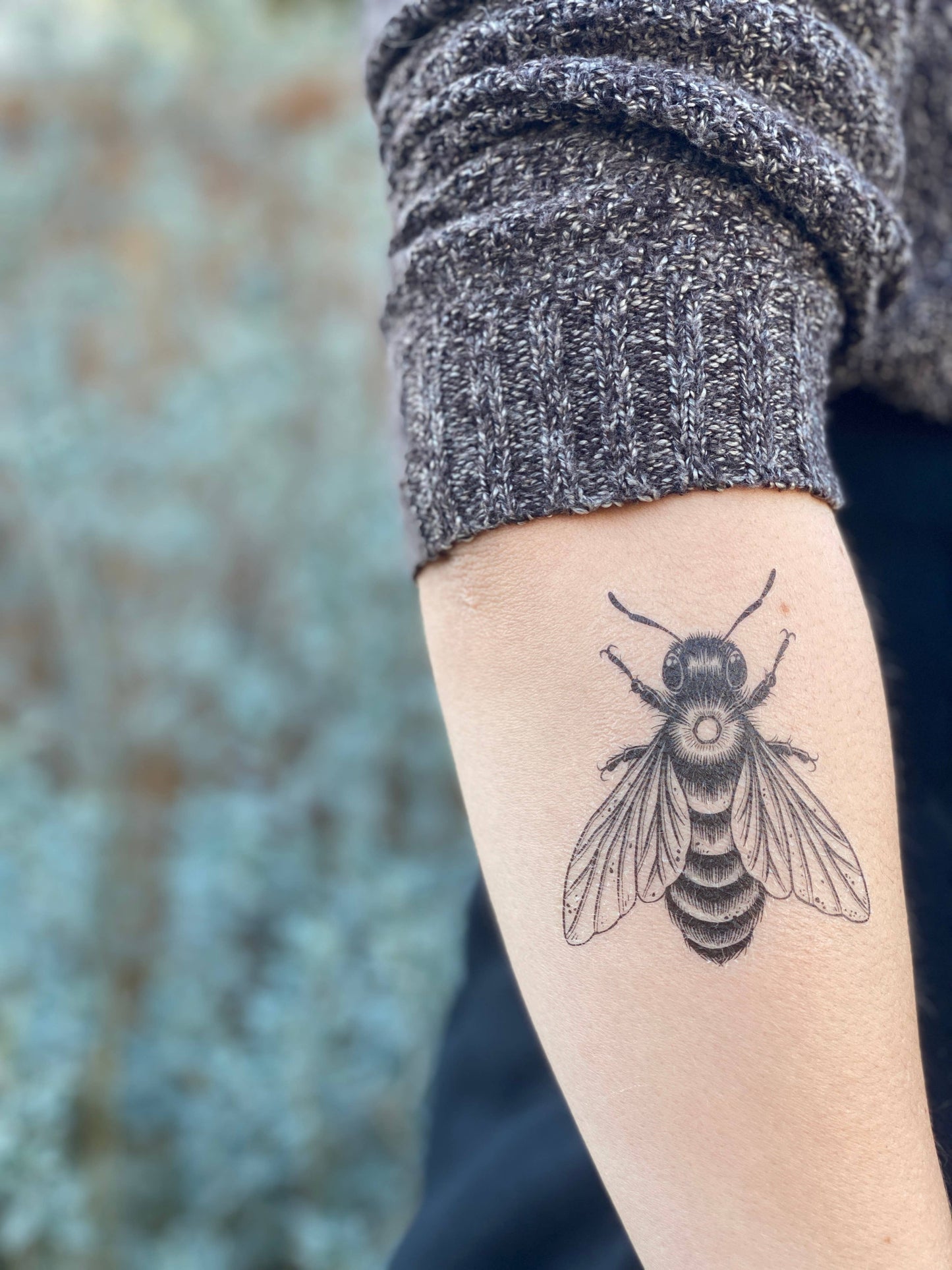 Big Bee Temporary Tattoo