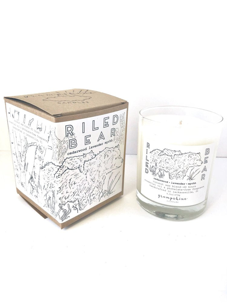 Riled Bear Candle