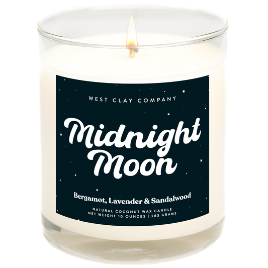 Midnight Moon Candle 🌙 🌊 Bergamot, Lavender & Sandalwood