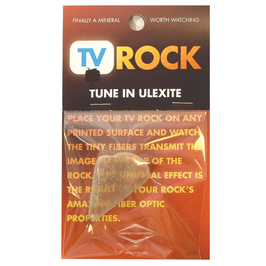 TV Rock | Compact Curiosities Ulexite Mineral