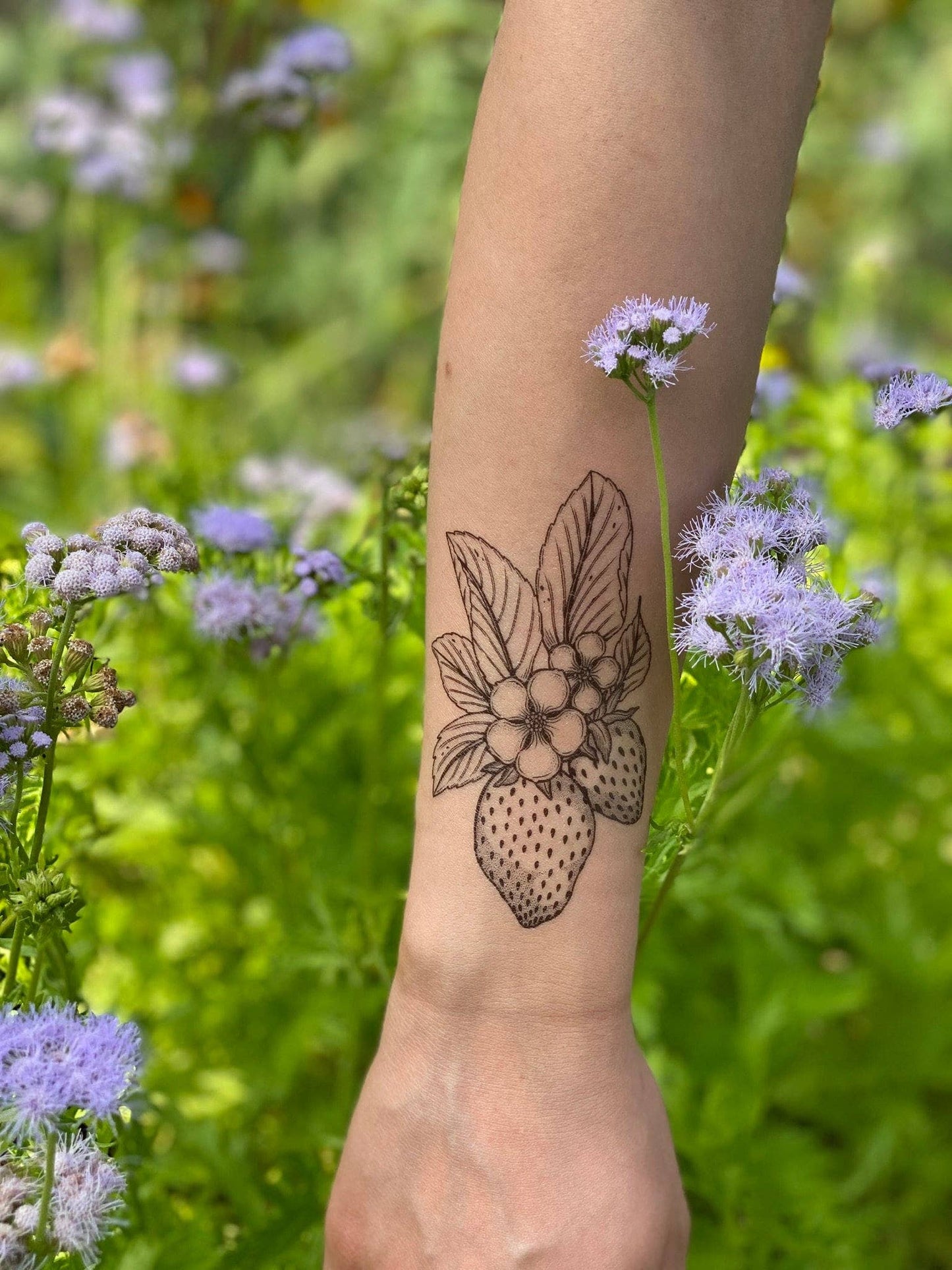 Strawberry Temporary Tattoo