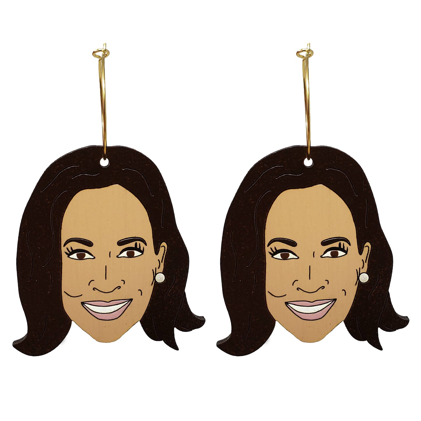 Kamala Hoop Earrings - Vice President 2025 Democrat