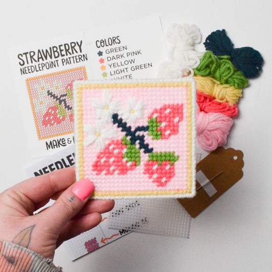 Strawberry Patch Needlepoint Kit