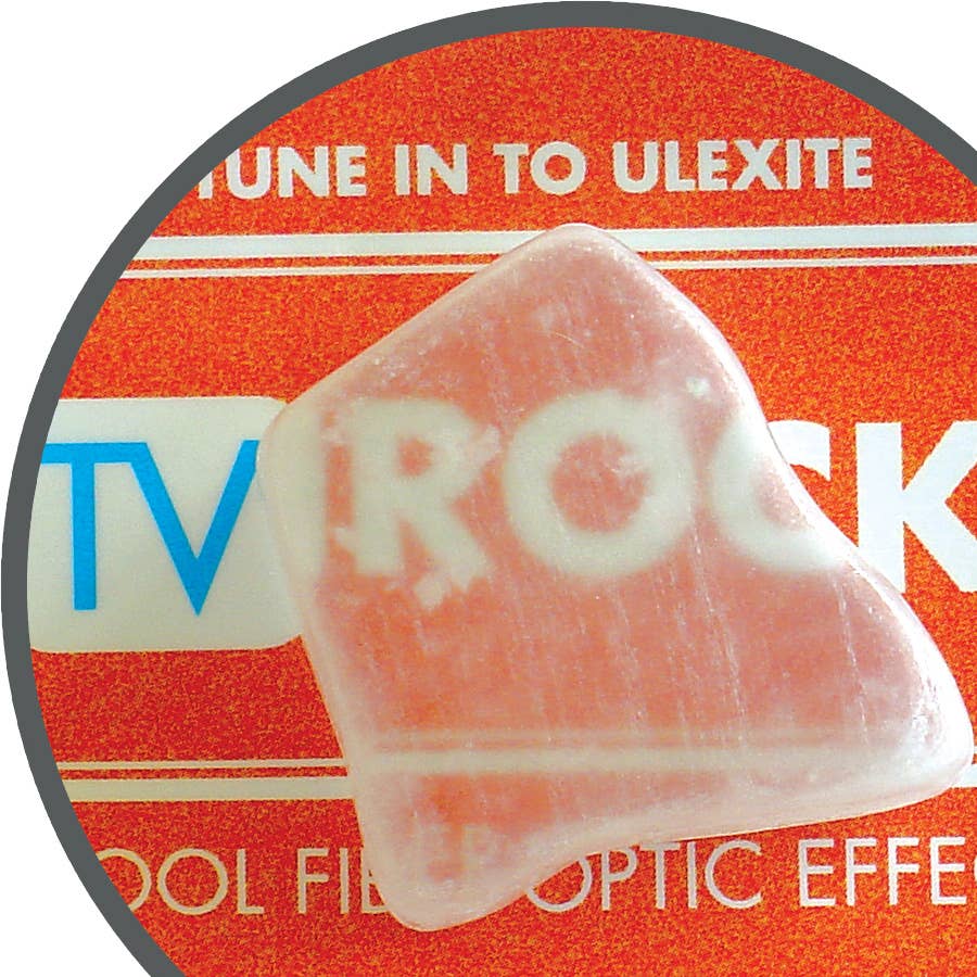 TV Rock | Compact Curiosities Ulexite Mineral