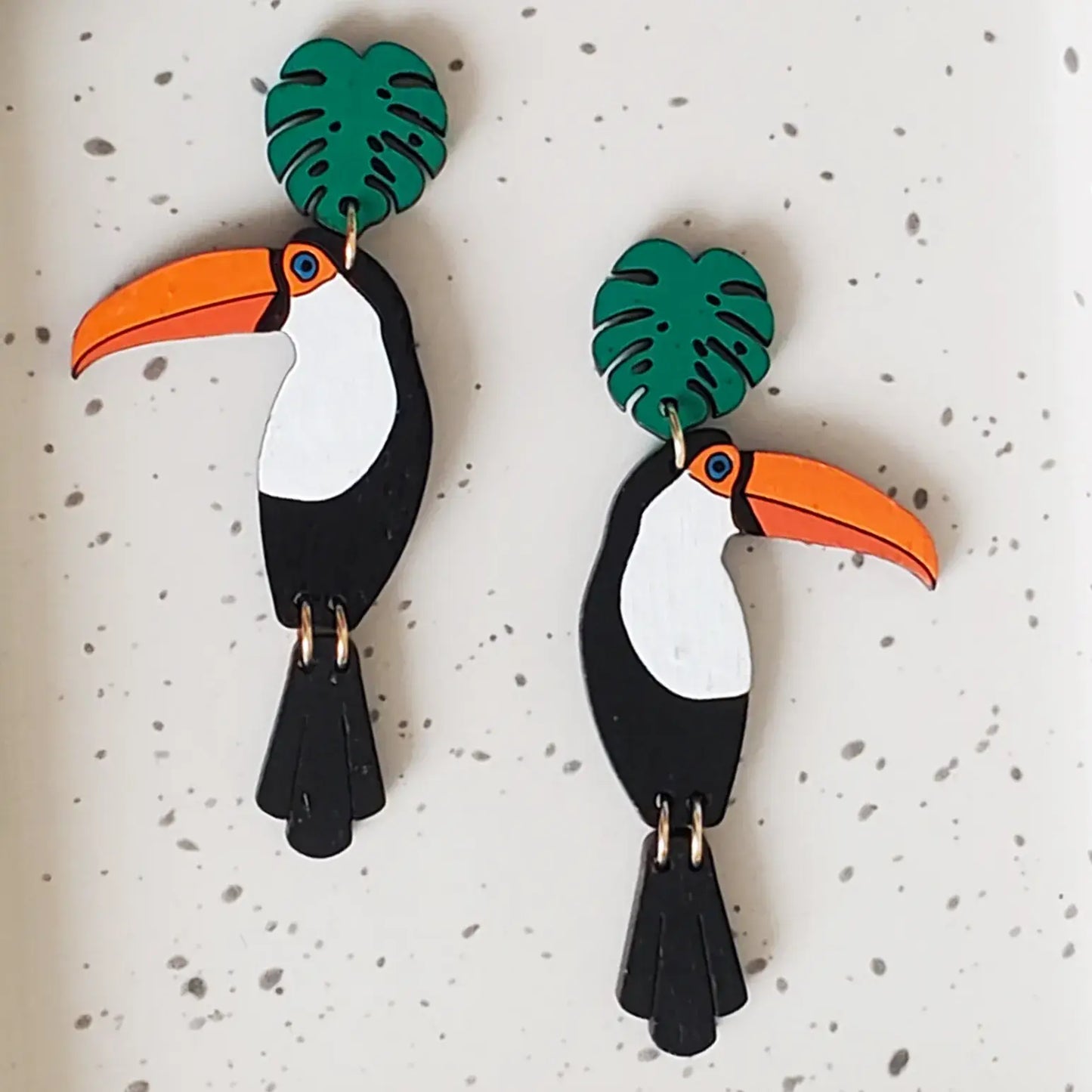 Toco Toucan Stud Dangles