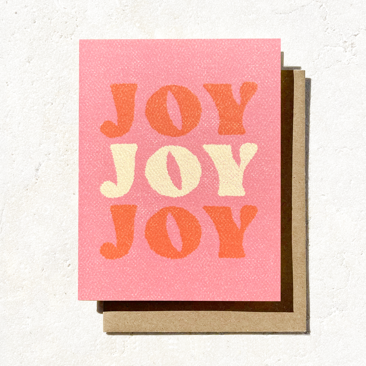 Joy Joy Joy - Fun retro holiday card