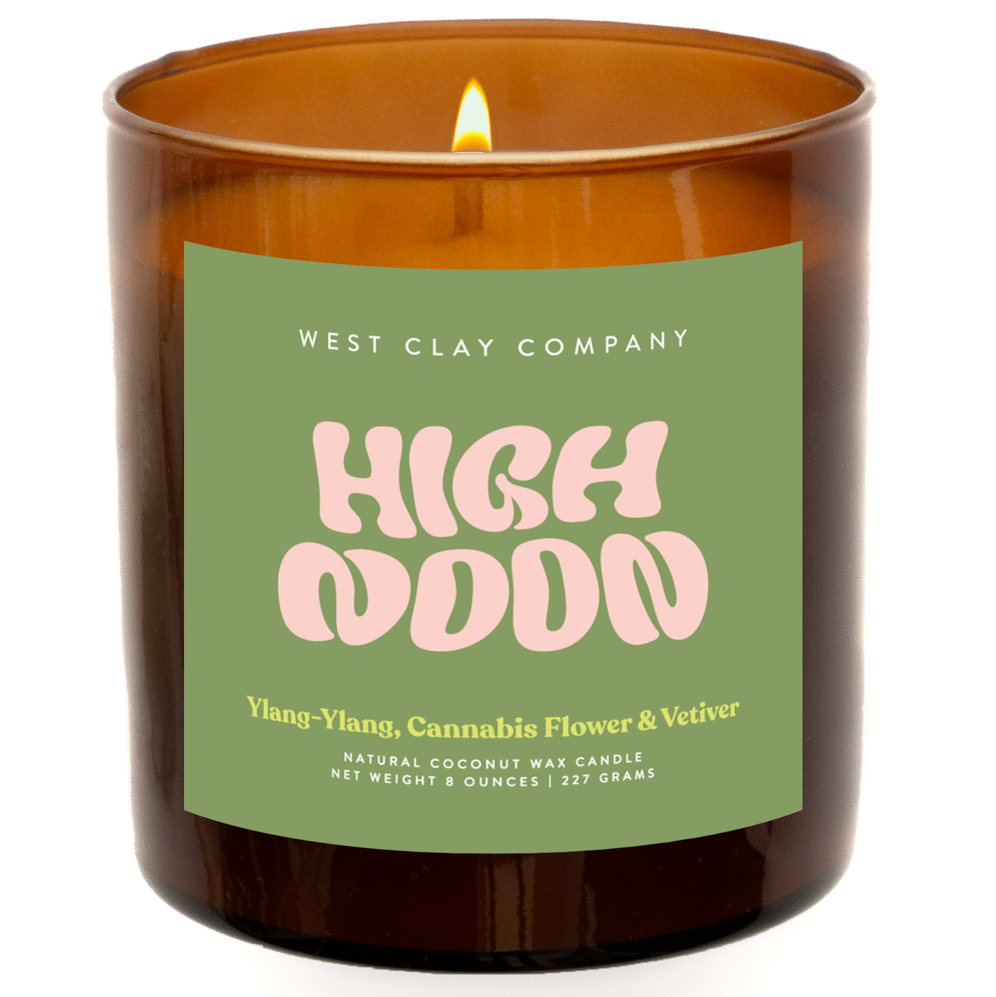 High Noon Candle - Ylang Ylang, Hemp Flower & Vetiver 🌿💨