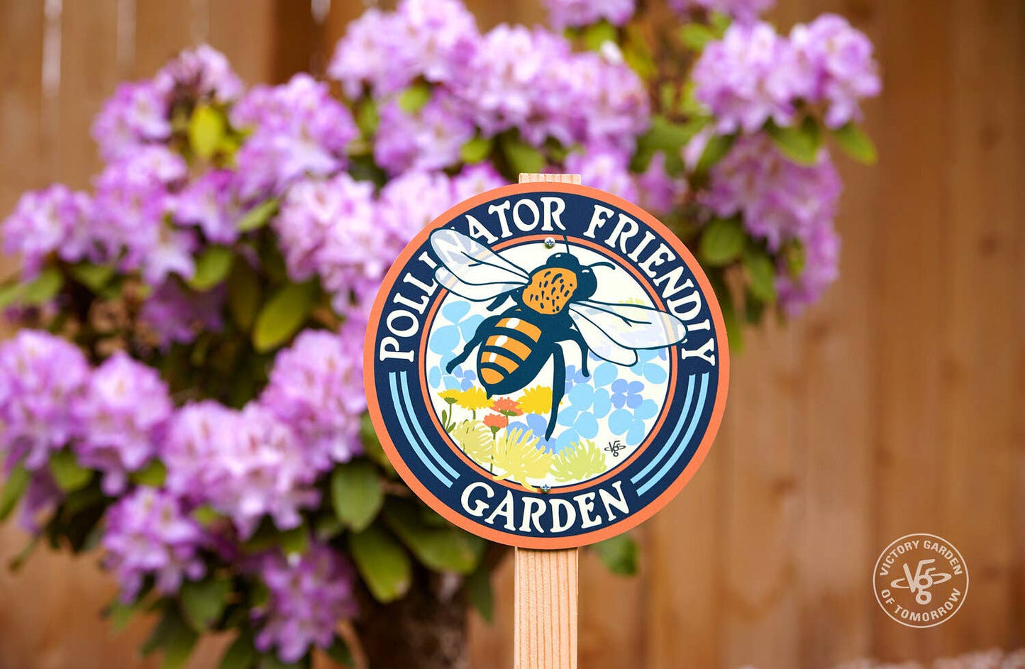 Bee Pollinator Friendly - Garden Sign