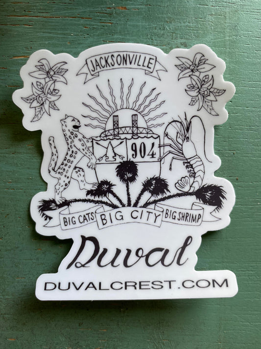 Duval Crest Sticker